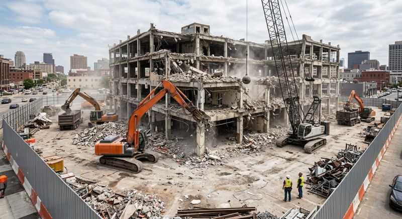 Commercial Site Demolition in Sacramento, CA
