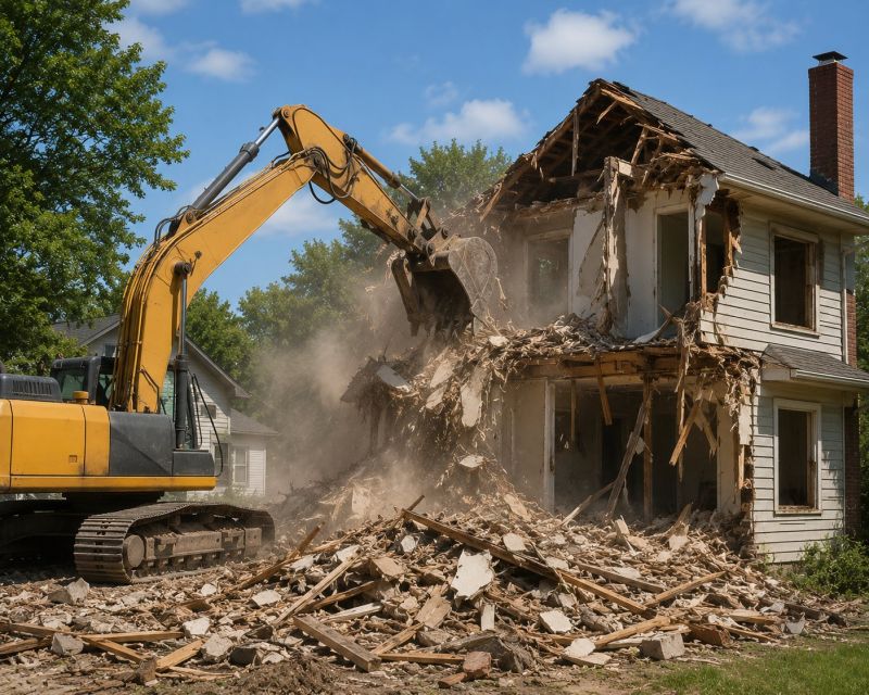 House Wrecking in South Houston, TX